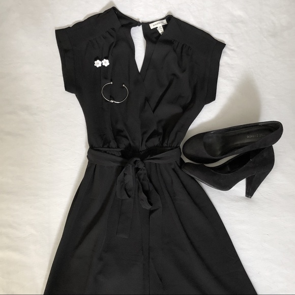 Black Chiffon Jumpsuit - Picture 3 of 4